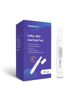 Amazewell High Sensitivity Home Test Kit for detecting THC in saliva at home (10 tests)