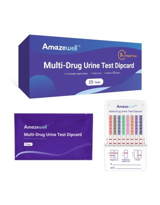Amazewell 8-plate urine drug test cup instant multi-tablet drug screening kit (AMP, BUP, BZO, COC, MOP, MTD, OXY, THC)