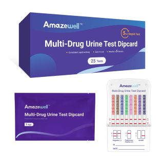 Amazewell 8-plate urine drug test cup instant multi-tablet drug screening kit (AMP, BUP, BZO, COC, MOP, MTD, OXY, THC)